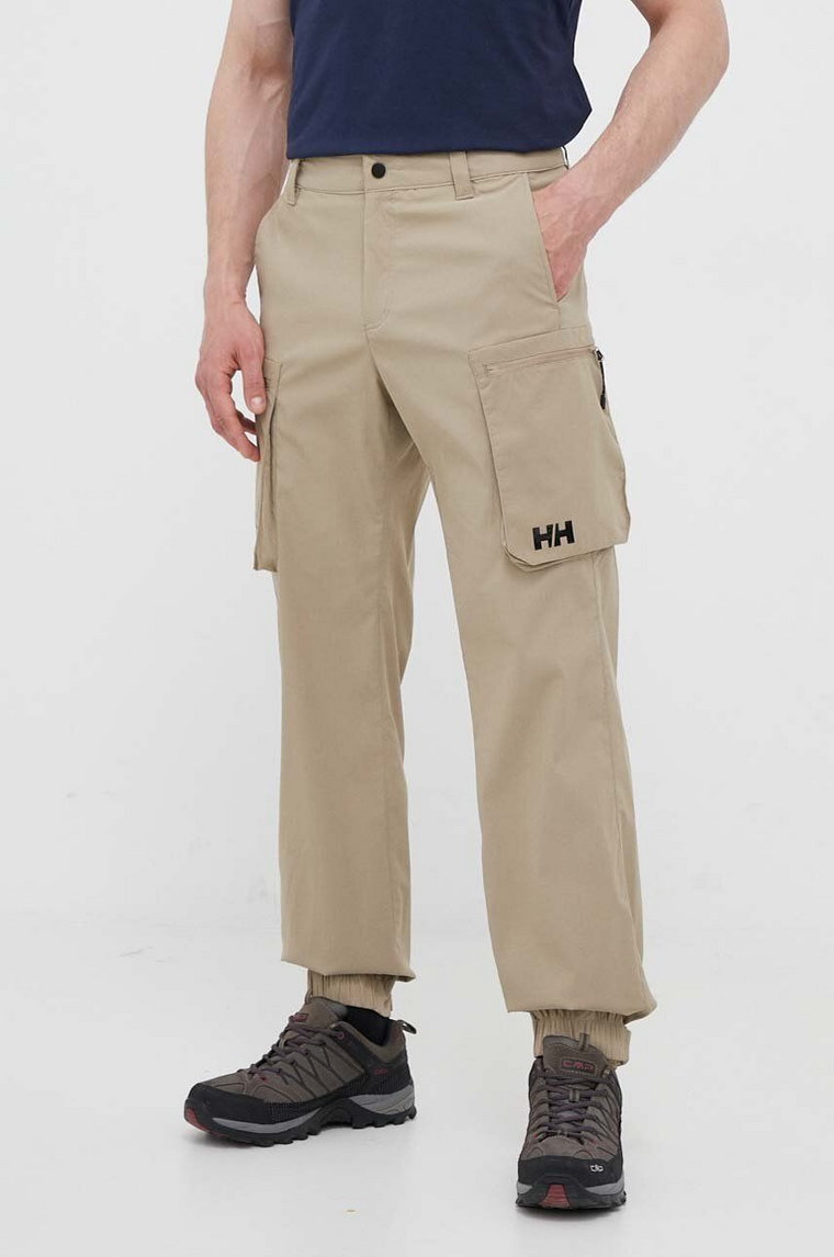 Helly Hansen spodnie outdoorowe Move QD 2.0 kolor zielony 53978-597