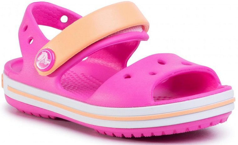 Crocs Crocband Sandal Kids 12856-6QZ, dla dzieci, sandały sportowe, Różowy