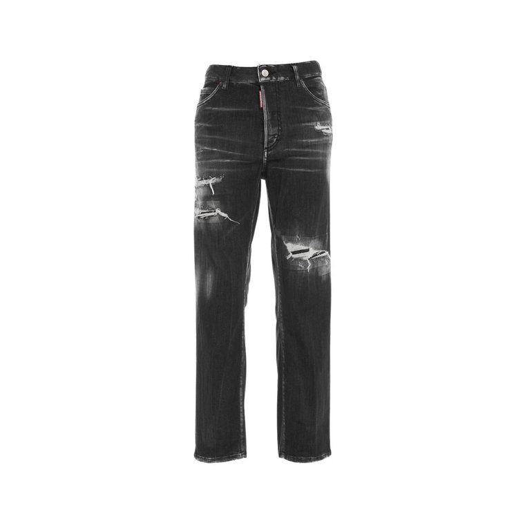 Czarne Jeansy Boston Jean - Odzież damska Dsquared2