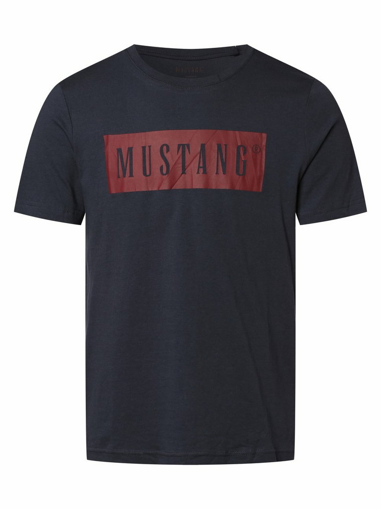 Mustang - T-shirt męski  Alex, niebieski