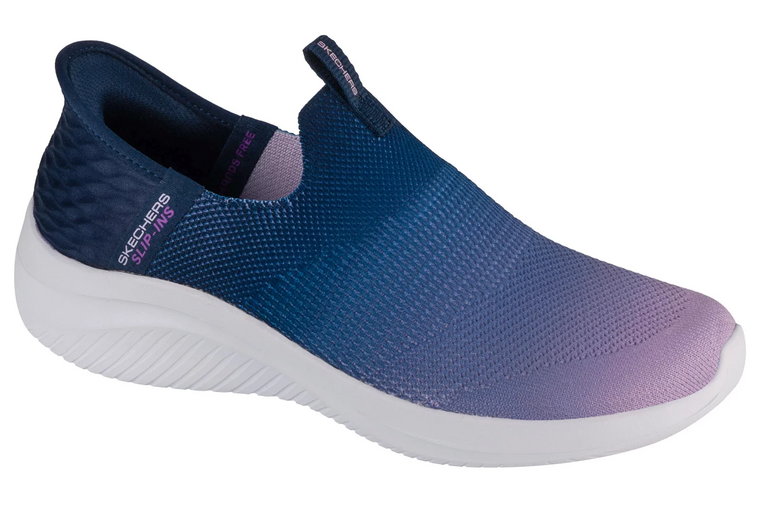 Skechers Slip-Ins Ultra Flex 3.0 - Beauty Blend 150183-NVLV, Damskie, Granatowe, buty sneakers, tkanina, rozmiar: 35,5