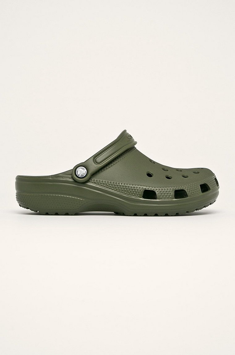 Crocs klapki Classic męskie kolor zielony 10001