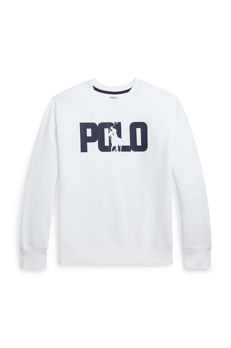 Polo Ralph Lauren bluza dziecięca kolor biały z nadrukiem