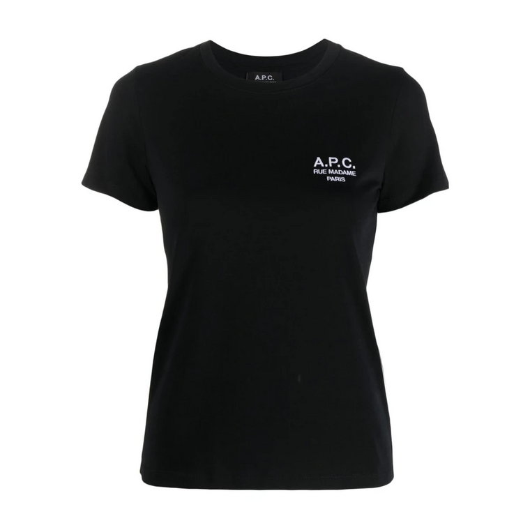 Czarne T-shirty i Pola, Gruby Jersey A.p.c.