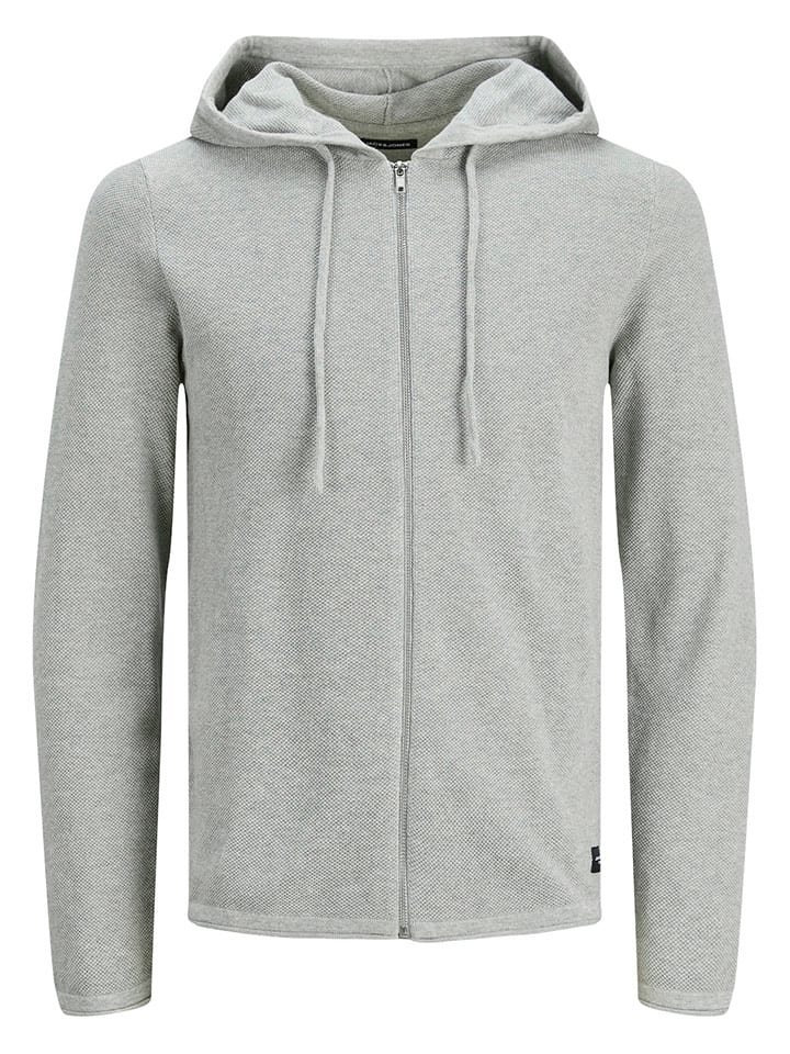 Jack & Jones Kardigan "Hill" w kolorze jasnoszarym