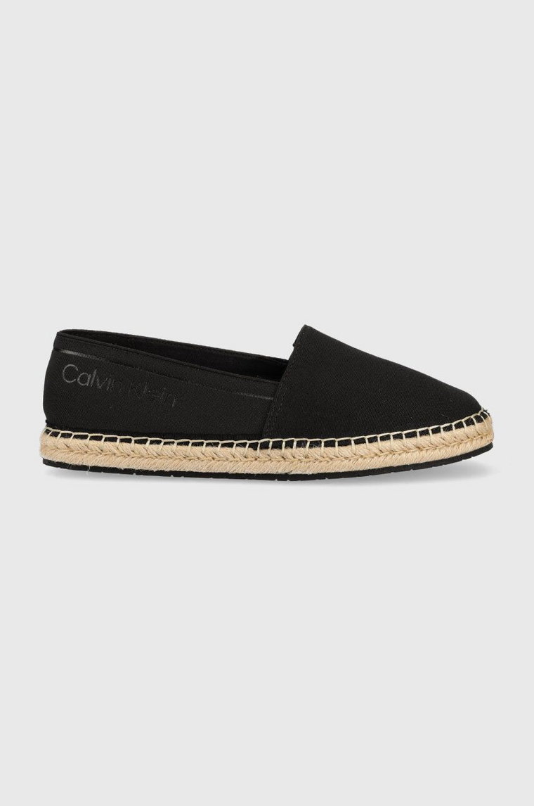 Calvin Klein espadryle ESPADRILLE HE - CANVAS kolor czarny HW0HW01546