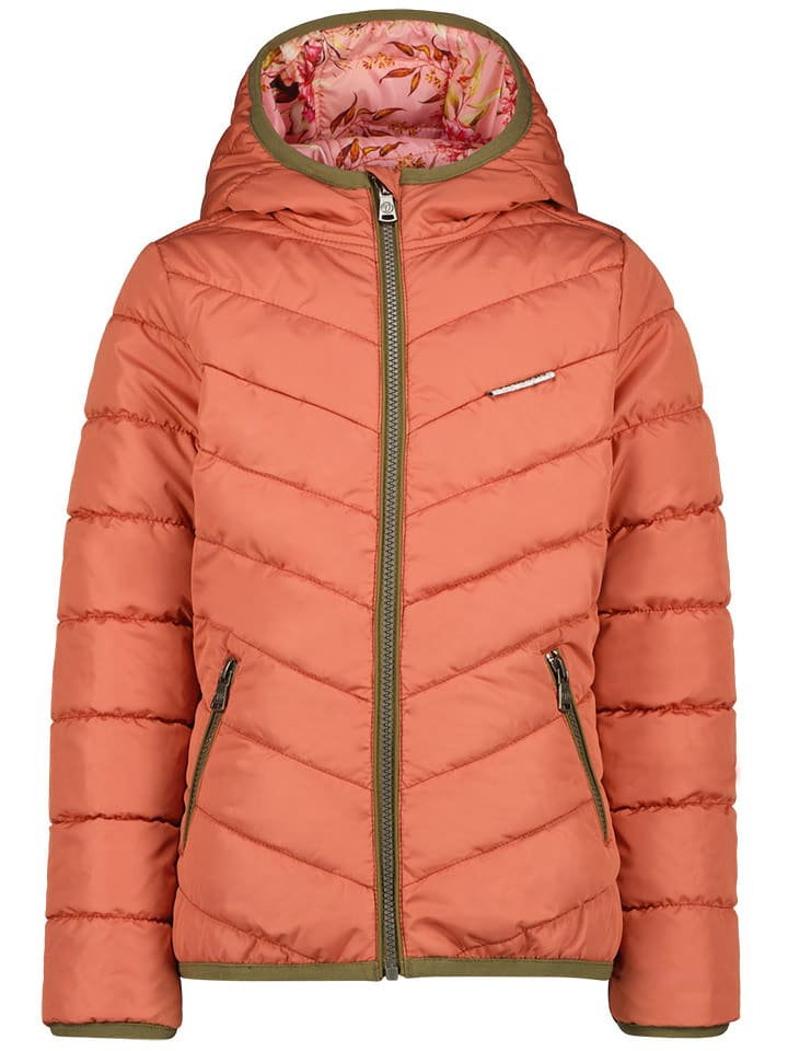 Vingino Dwustronna kurtka zimowa "Teley" w kolorze pomarańczowo-jasnoróżowym