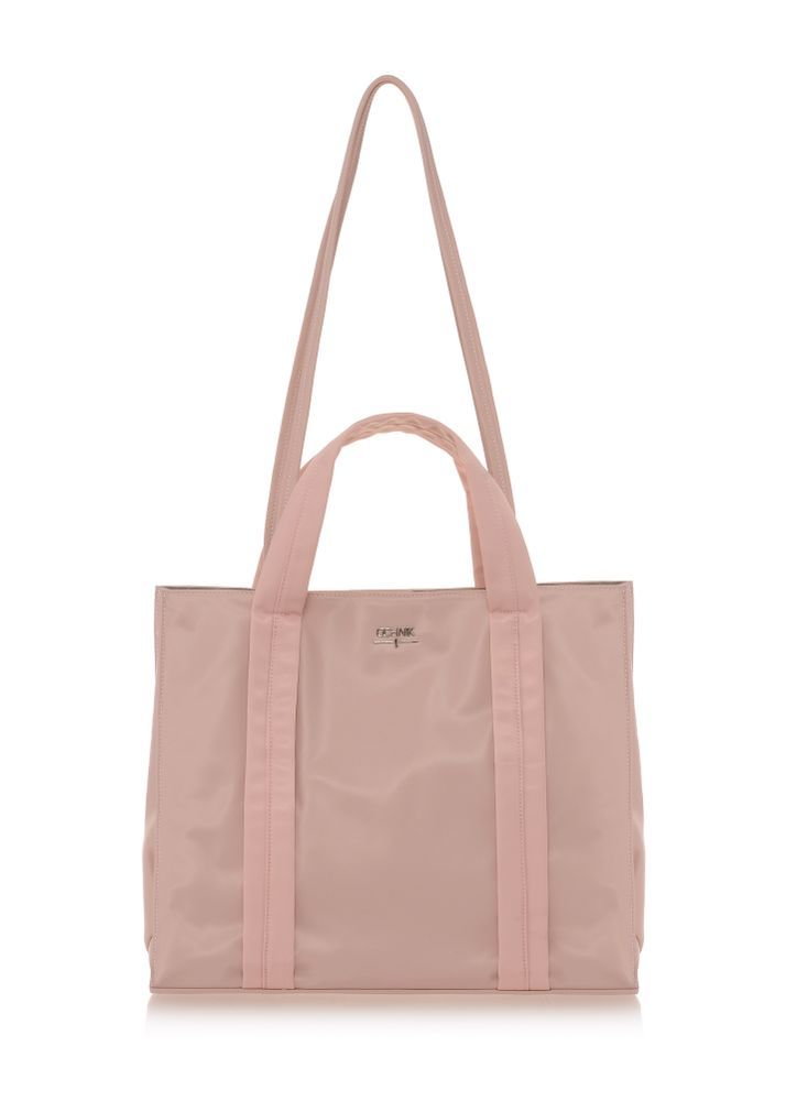 Różowa torebka damska typu tote bag