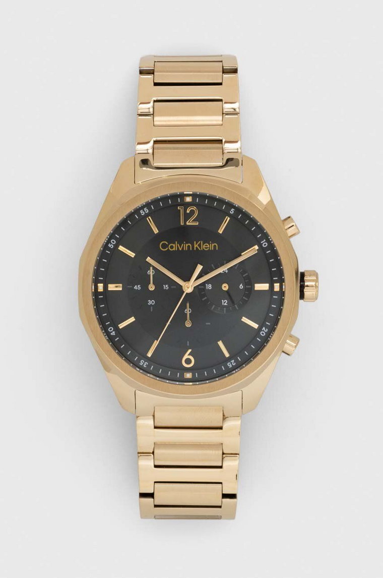 Calvin Klein zegarek 25200266 męski kolor złoty