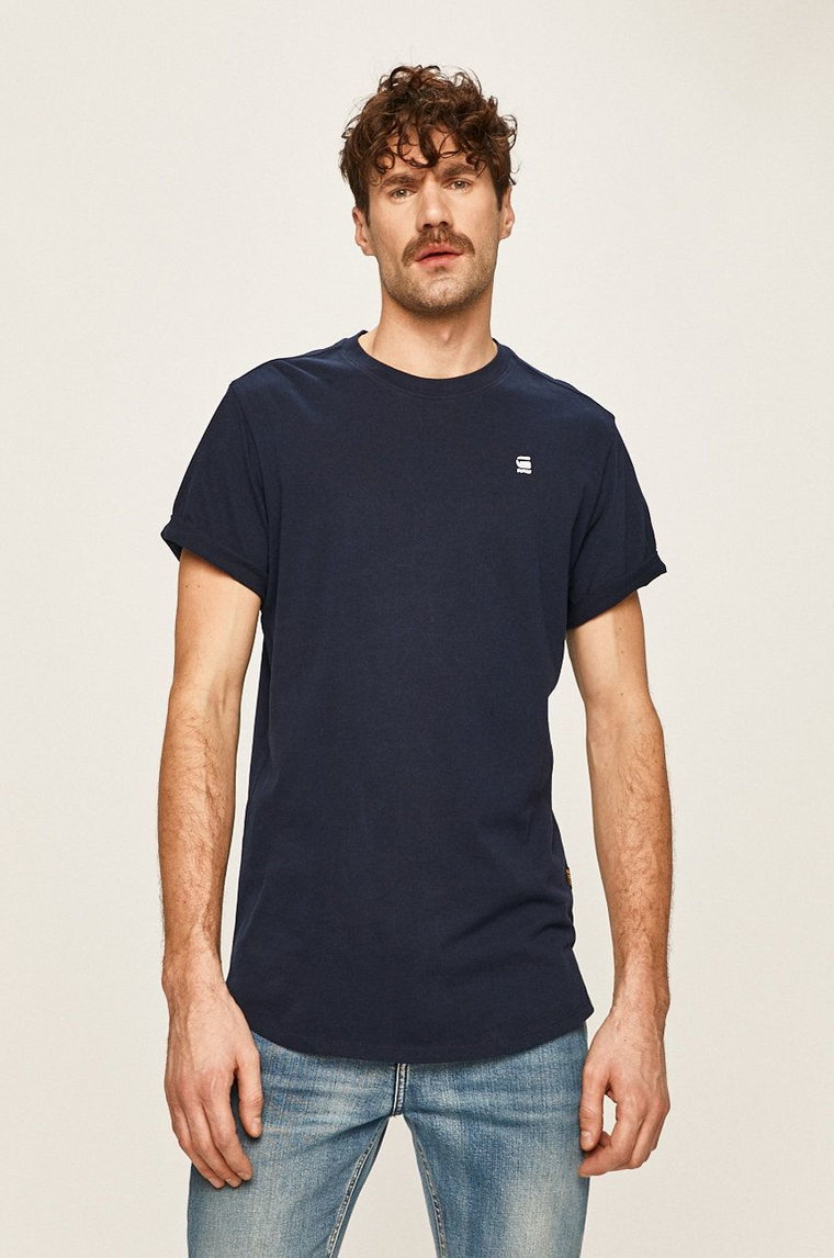 G-Star Raw t-shirt bawełniany D16396.B353 kolor granatowy