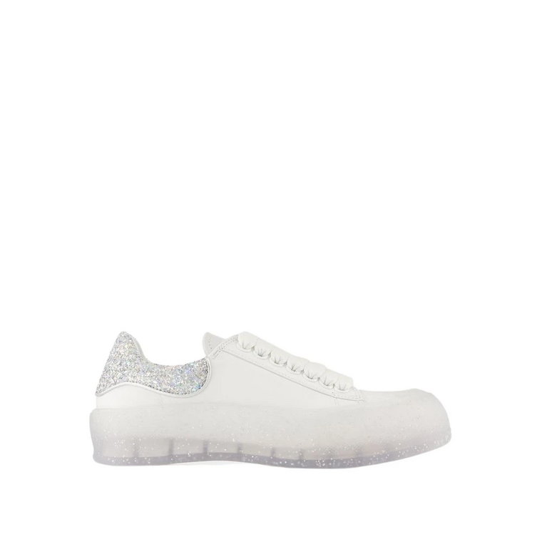 Białe skórzane buty Deck Plimsoll Alexander McQueen