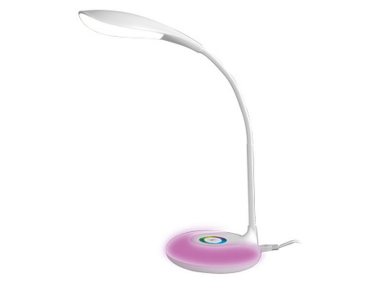 LIVARNO home Lampka biurkowa LED z elastycznym ramieniem (Lampka stołowa, barwa światła - neutralna biel)