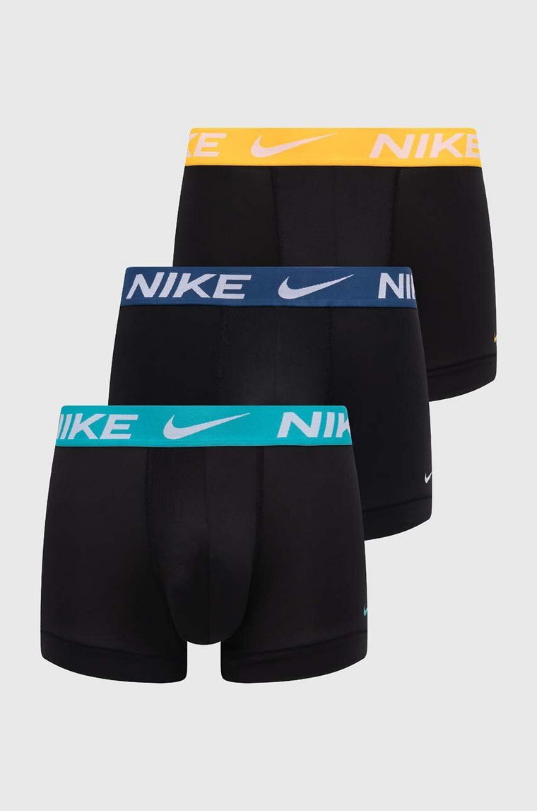 Nike bokserki 3-pack męskie kolor czarny