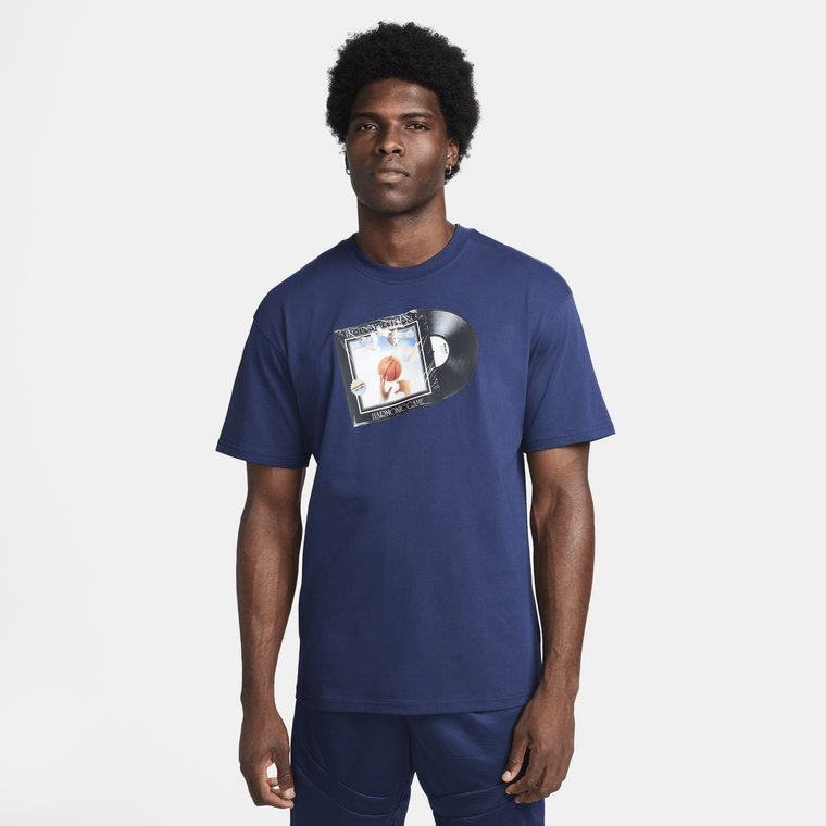 Męski T-shirt do koszykówki Max90 Nike - Brązowy