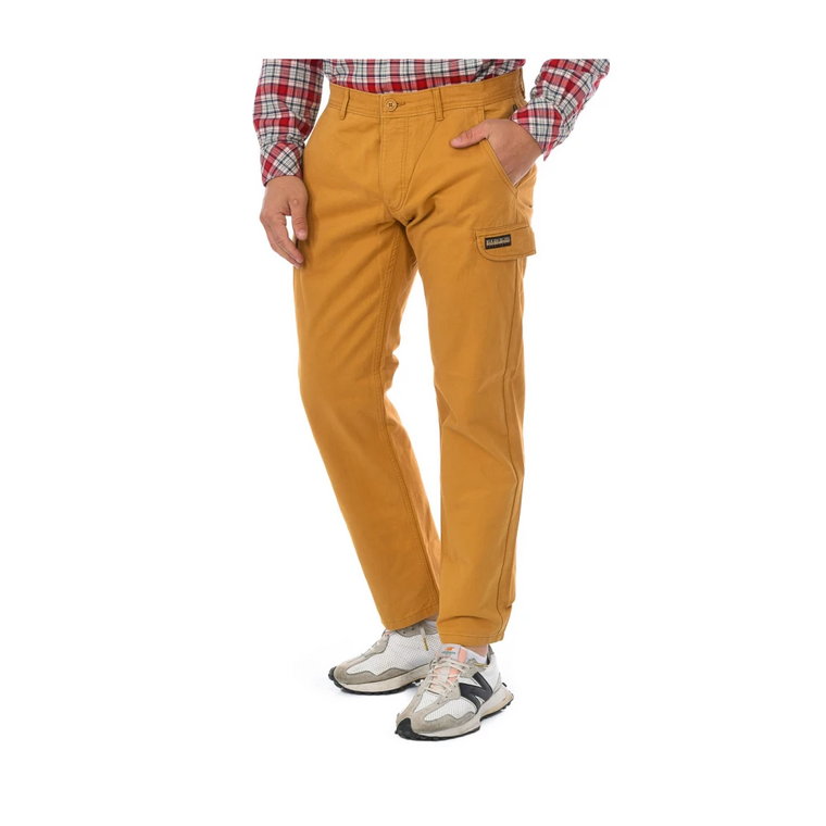 Granatowe Spodnie Slim-Fit Napapijri