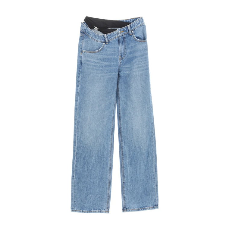 Asymetryczne Spodnie z Paskiem Jean z Biki T by Alexander Wang