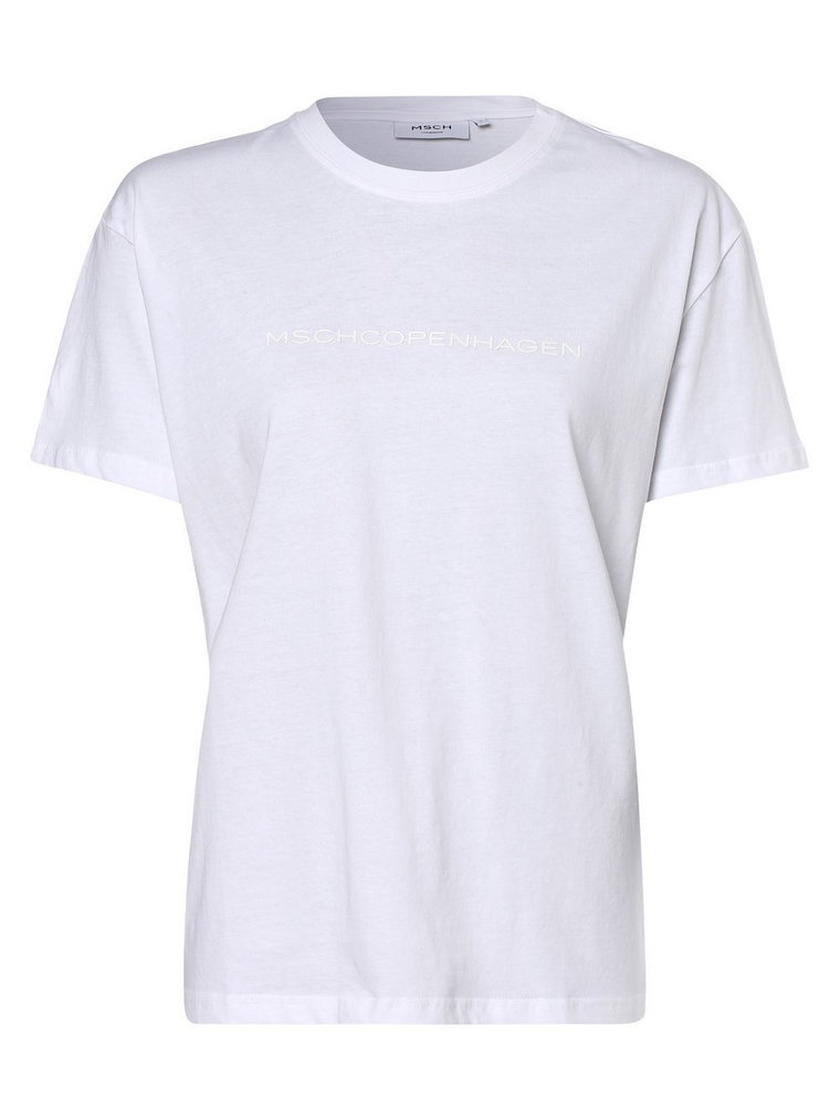 Moss Copenhagen - T-shirt damski  MSCHLiv, biały