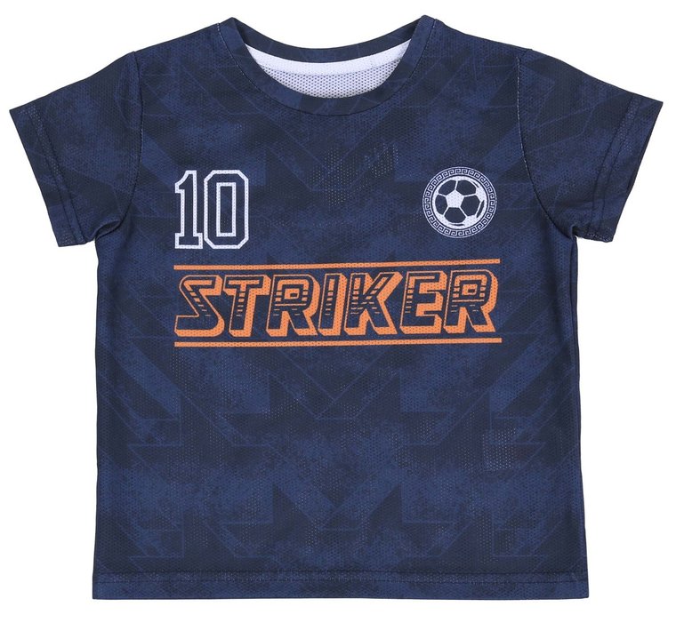 Granatowa koszulka, t-shirt 10 STRIKER Rebel 18-24 m 92 cm