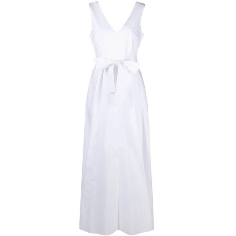Biała Sukienka z Bawełny Poplinowej P.a.r.o.s.h.