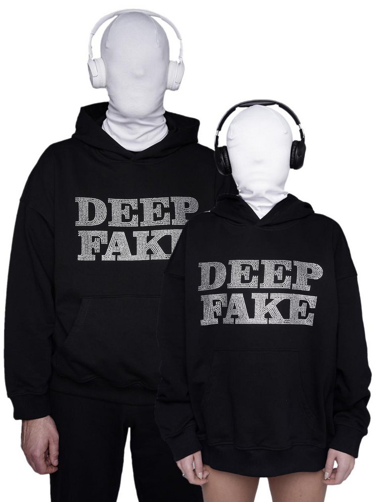 Bluza Z Kapturem Techwear Czarna Le Fantome DeepFake