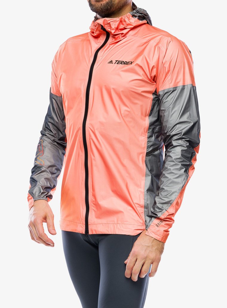 Kurtka biegowa adidas TERREX Agravic 3L Pro Rain Jacket - semi impact orange