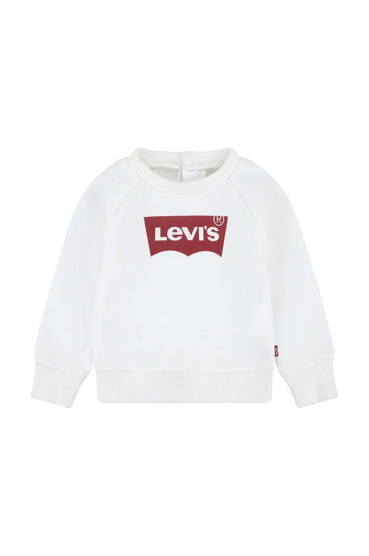 Levi's bluza niemowlęca kolor biały z nadrukiem