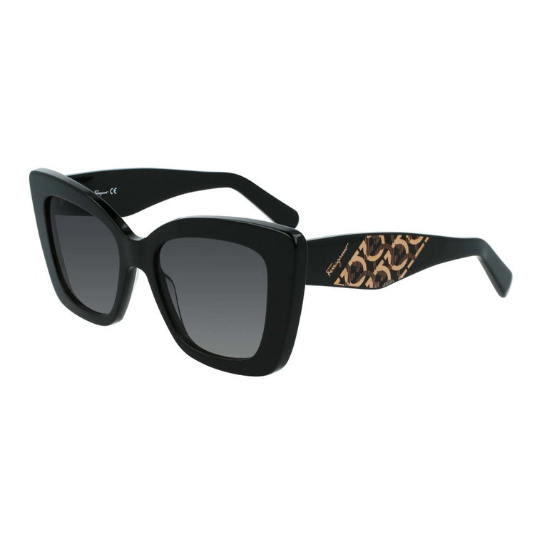 Czarne/Szare okulary przeciwsłoneczne Sf1023S Salvatore Ferragamo
