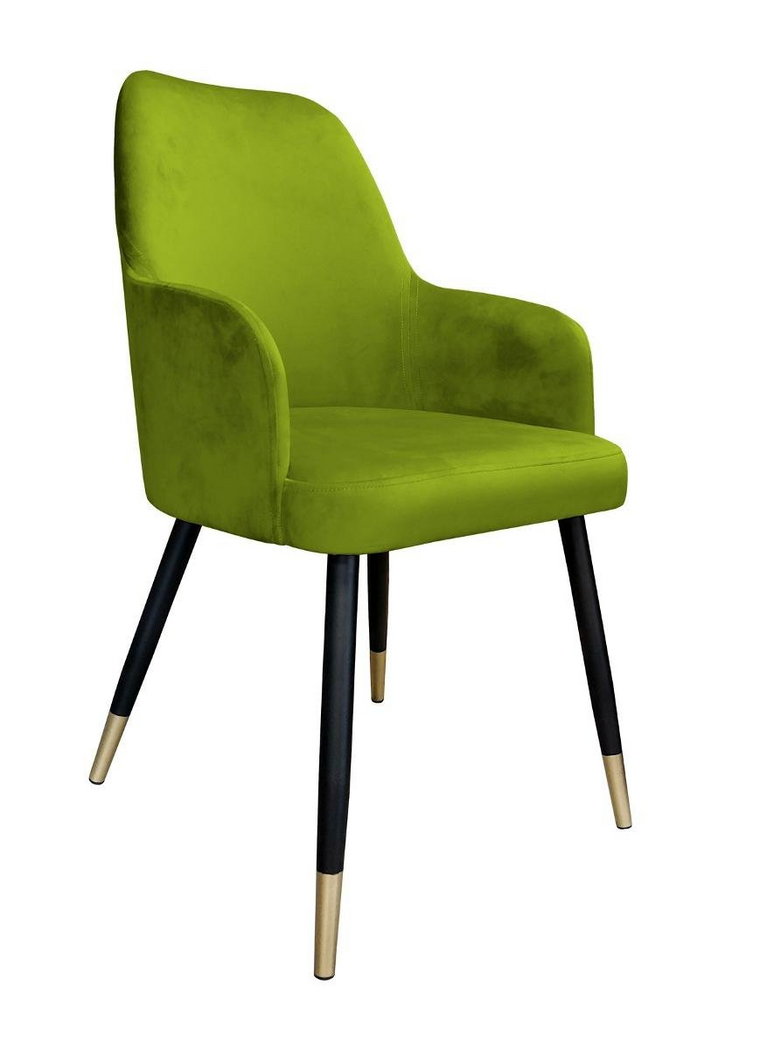 Krzesło ATOS Westa BL75, zielono-czarne, 88x65x53 cm