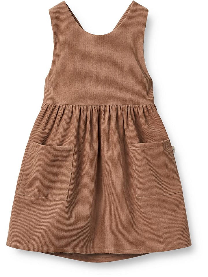 Wheat Sukienka-ogrodniczka "Annie" w kolorze brązowym