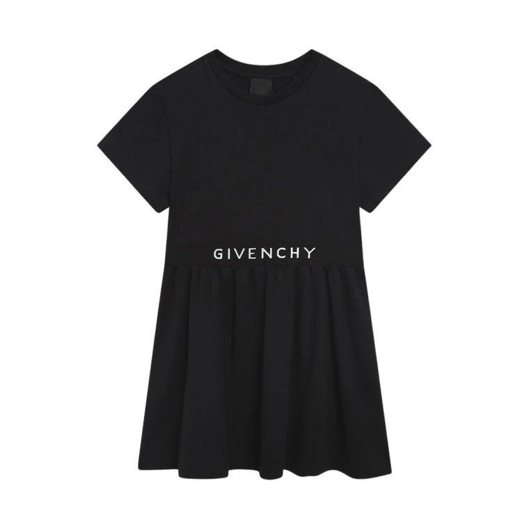 Modna Sukienka w Stylu Rozkloszowanym dla Młodych Dziewczynek Givenchy