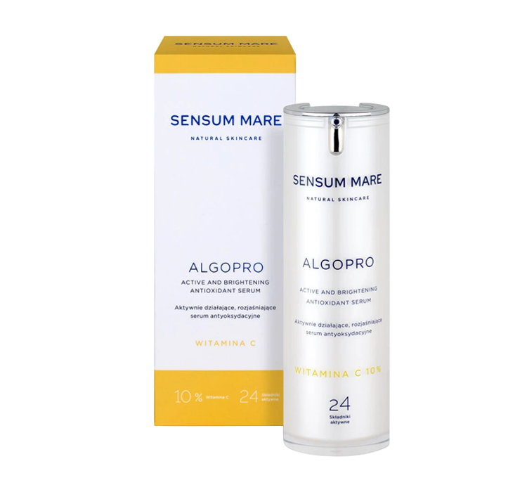 SENSUM MARE ALGOPRO C AKTYWNIE DZIAŁAJĄCE ROZJAŚNIAJĄCE SERUM ANTYOKSYDACYJNE Z WITAMINĄ C 10% 30ML