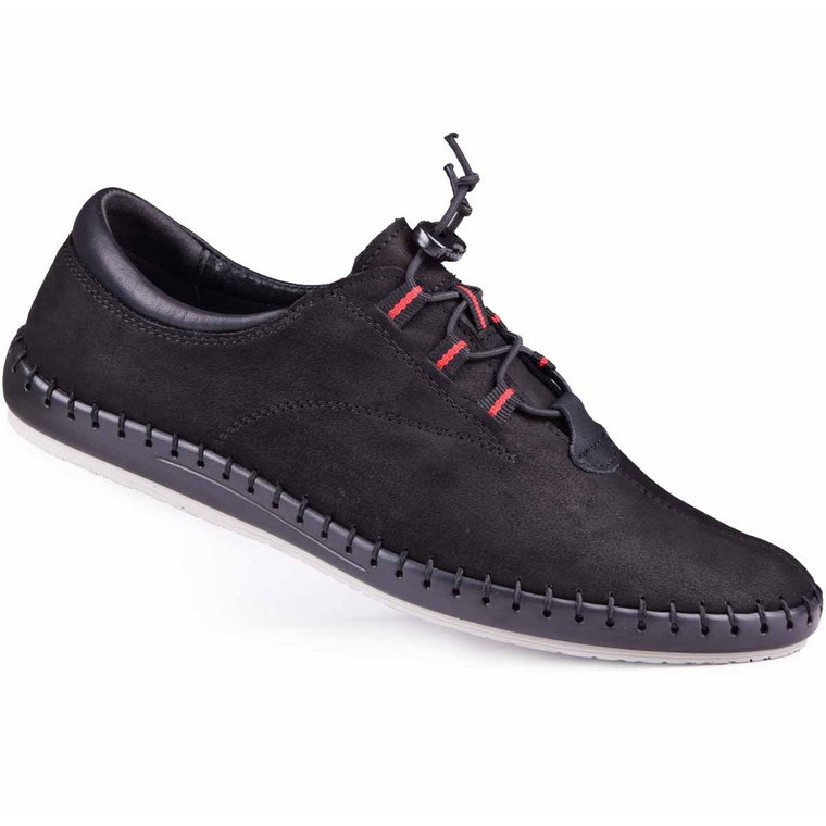 Kampol Buty męskie casual 337/61 czarne