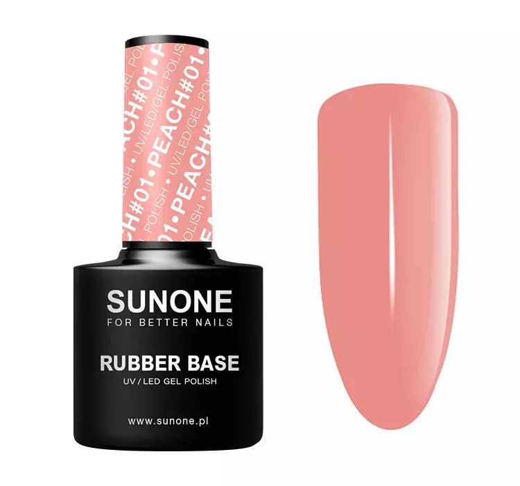 SUNONE RUBBER BASE BAZA KAUCZUKOWA PEACH #01 12G