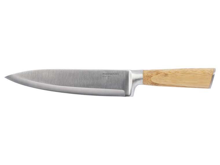 ERNESTO Nóż, uchwyt bambusowy lub ze stali nierdzewnej