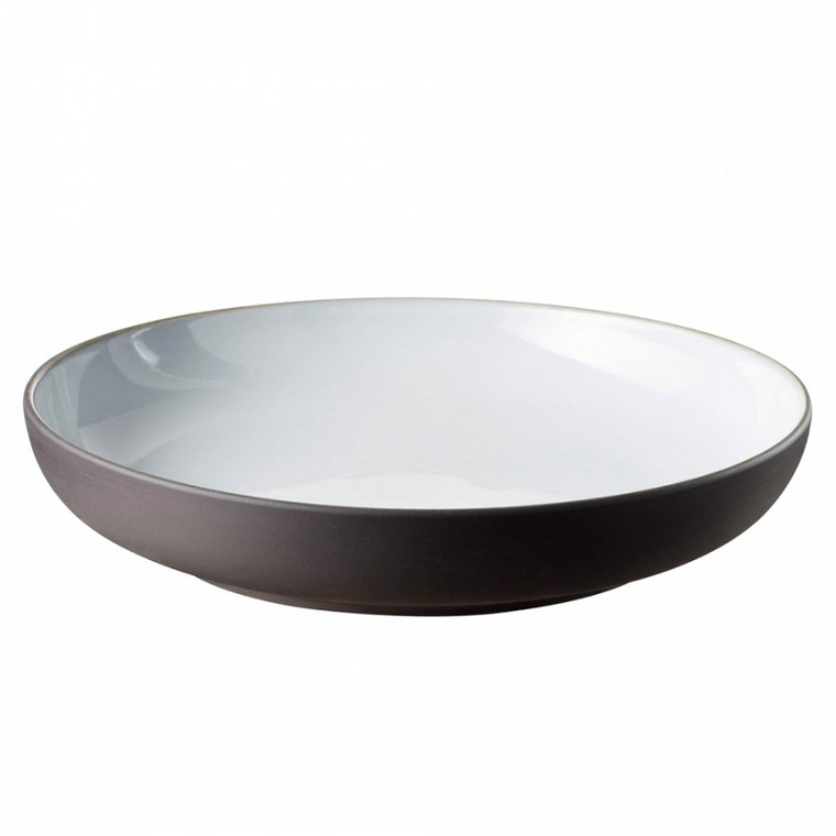 SOLID talerz 23,5 cm, biało-czarny kod: RV-649099-4