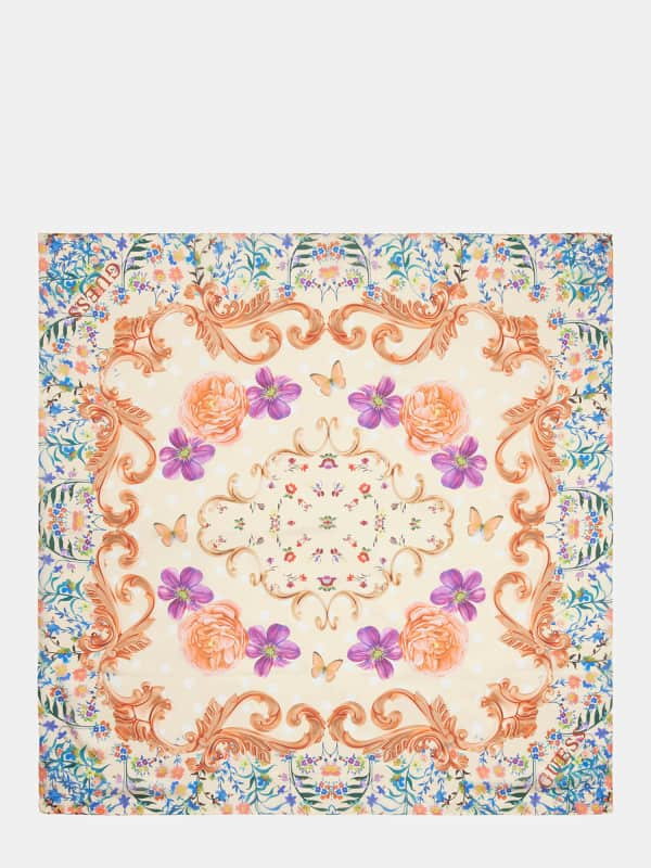 Fulard Z Kwiatowym Printem
