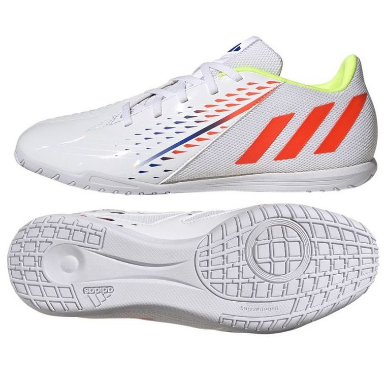 Buty piłkarskie adidas Predator Edge.4 In M GV8512 białe białe