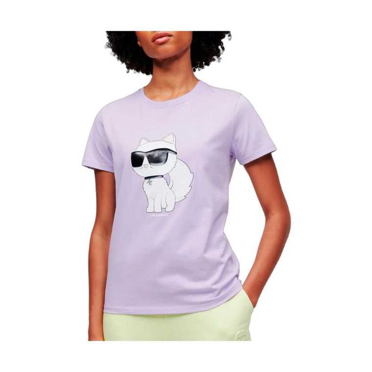 Ikonik Choupette Lavender T-shirt Karl Lagerfeld