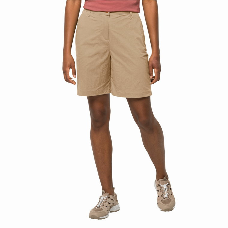 Krótkie spodenki damskie Jack Wolfskin DESERT SHORTS W sand storm - 34