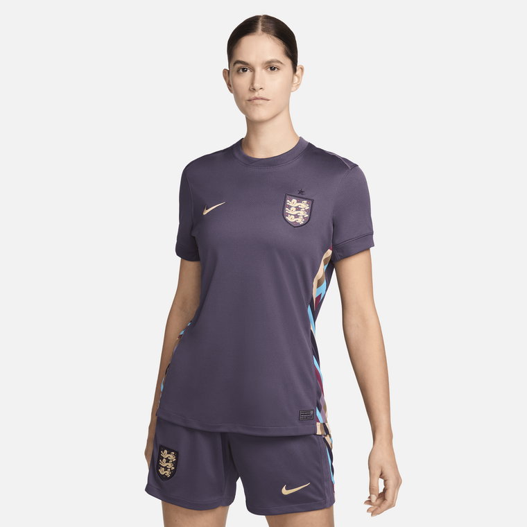 Damska koszulka piłkarska Nike Dri-FIT Anglia (drużyna damska) Stadium 2024/25 (wersja wyjazdowa)  replika - Fiolet