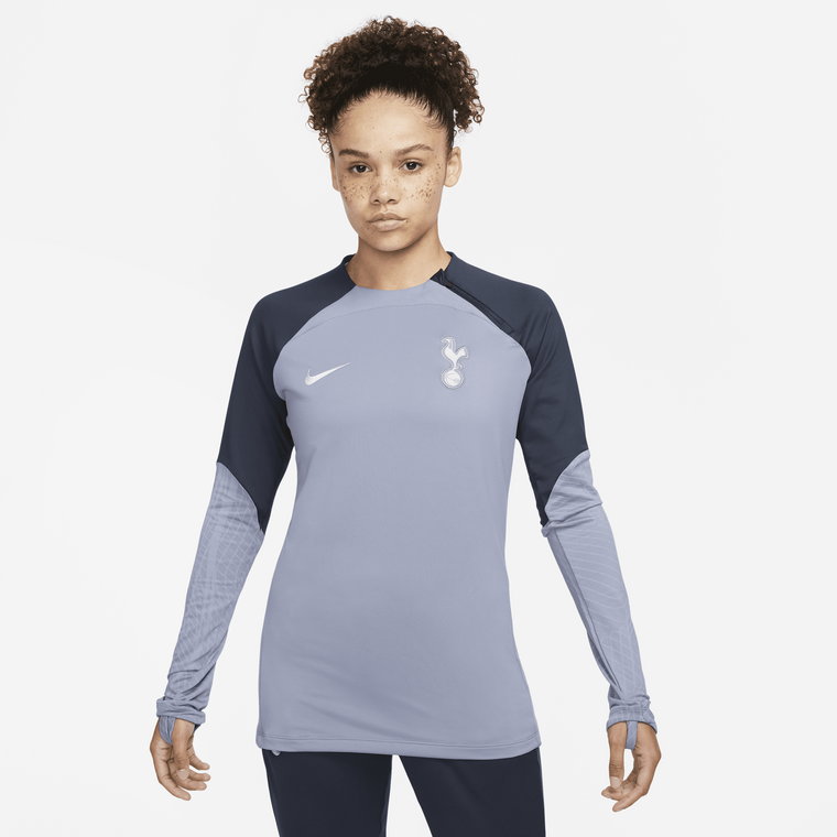 Damska treningowa koszulka piłkarska z półokrągłym dekoltem Nike Dri-FIT Tottenham Hotspur Strike - Fiolet
