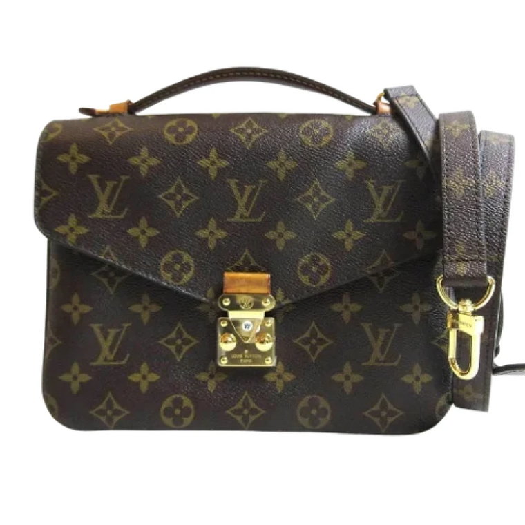 Używane Brązowe Torby na Ramię Louis Vuitton z Kanwy Louis Vuitton Vintage