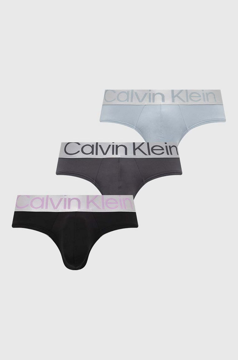 Calvin Klein Underwear slipy 3-pack męskie kolor niebieski