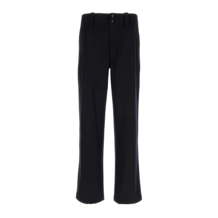 Midnight Blue Wool Pants Giorgio Armani