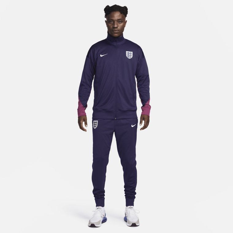 Męski dzianinowy dres piłkarski Nike Dri-FIT Anglia Strike - Fiolet