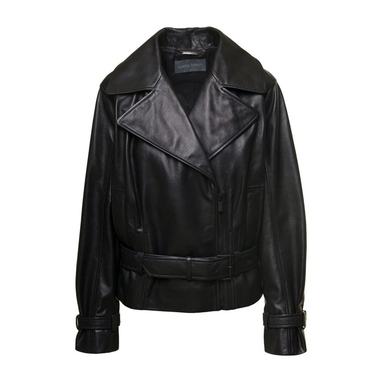 Leather Jackets Alberta Ferretti