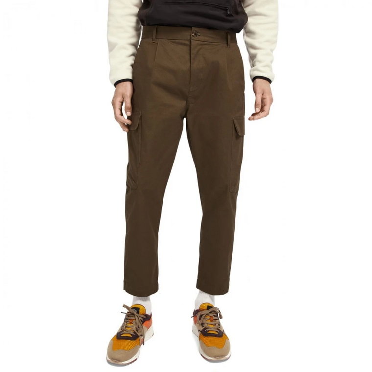 Spodnie Cargo Slim-Fit z Bawełny Scotch & Soda