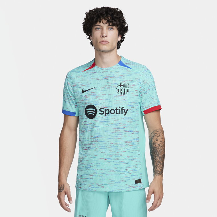 Męska koszulka piłkarska Nike Dri-FIT ADV FC Barcelona Match 2023/24 (wersja trzecia) - Niebieski