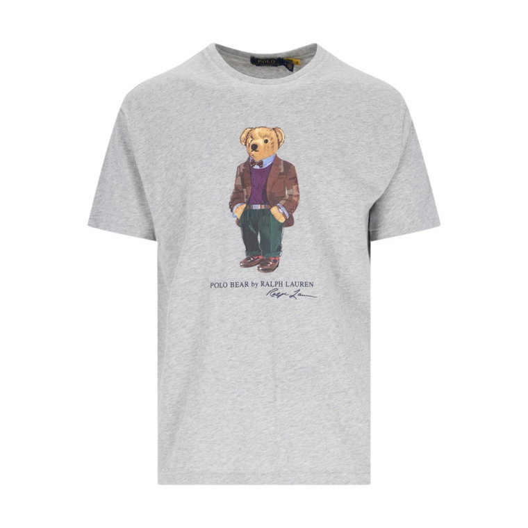 Szare Polo T-shirty i Pola - Must-Have dla Męskiej Garderoby Ralph Lauren