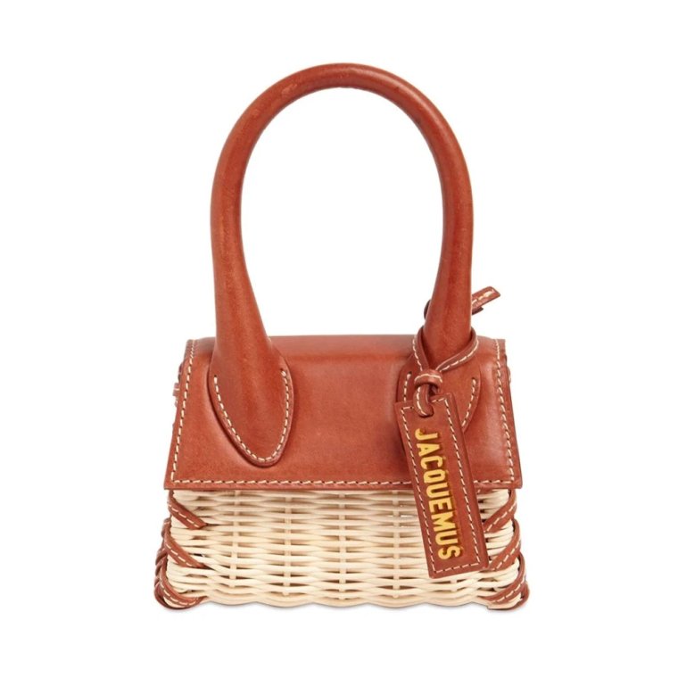 Mini Torba Raffia Czerwona Cegła Jacquemus